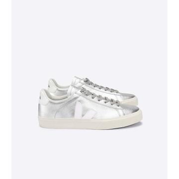 Dámské Low Tops Sneakers Veja CAMPO CHROMEFREE Stříbrné | CZ 600AHK